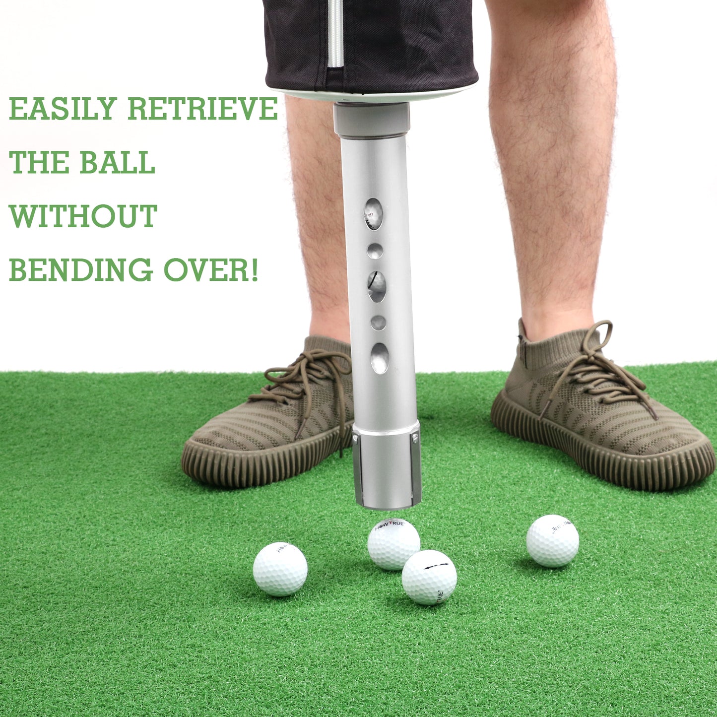 Golf Ball Shag Bag with Aluminum Handle and Frame
