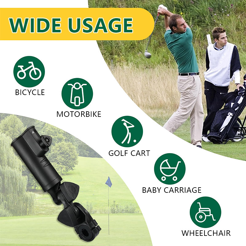Multi-functional Umbrella Holder for Golf Cart