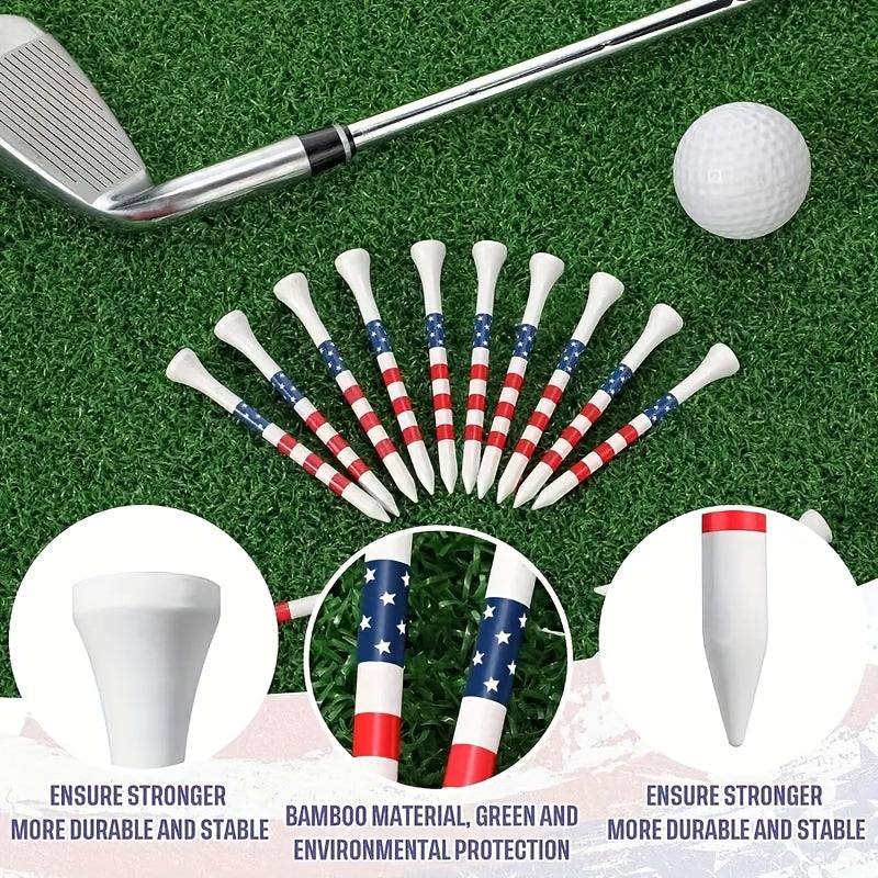 Golf Tees Durable Bamboo Tees 3-1/4" 100 Pack