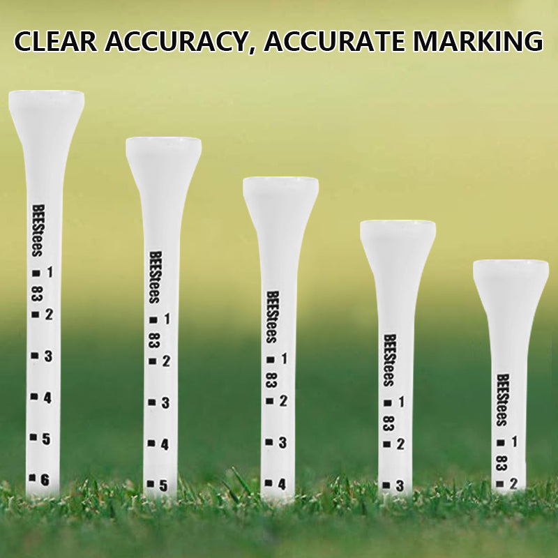 Wooden Golf Tee with Scale 100 Pack