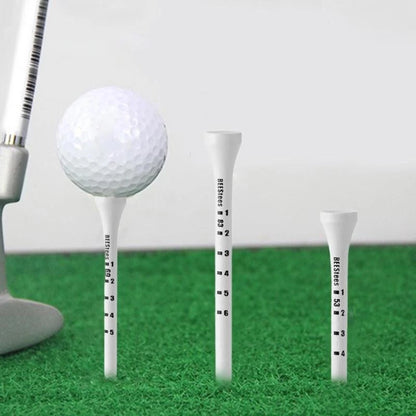 Wooden Golf Tee with Scale 100 Pack