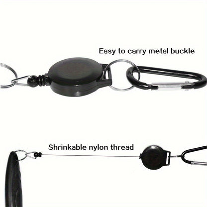 Golf Club Double Faced Clean Brush with Retractable Zip-line