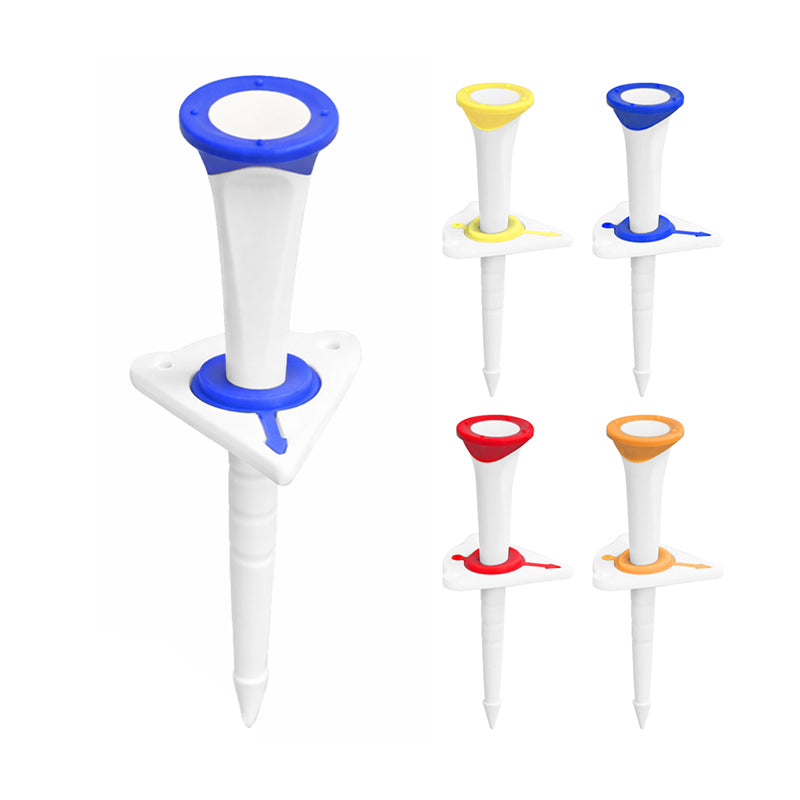 Plastic Golf Tee Adjustable 4 Pack 3.1"