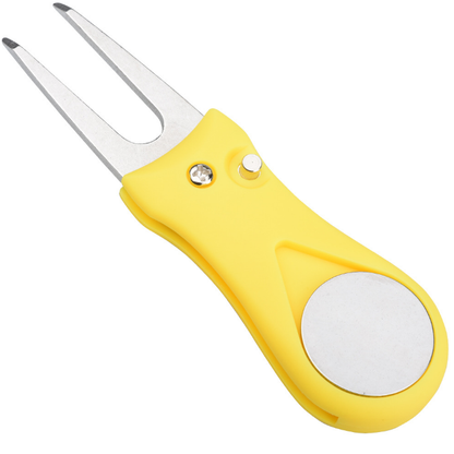 Golf Divot Tool with Magnetic Ball Marker