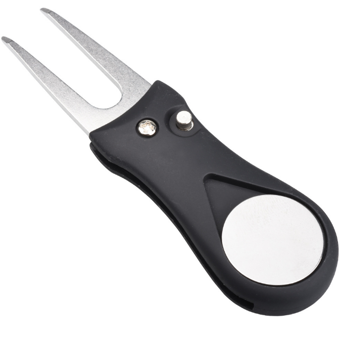 Golf Divot Tool with Magnetic Ball Marker