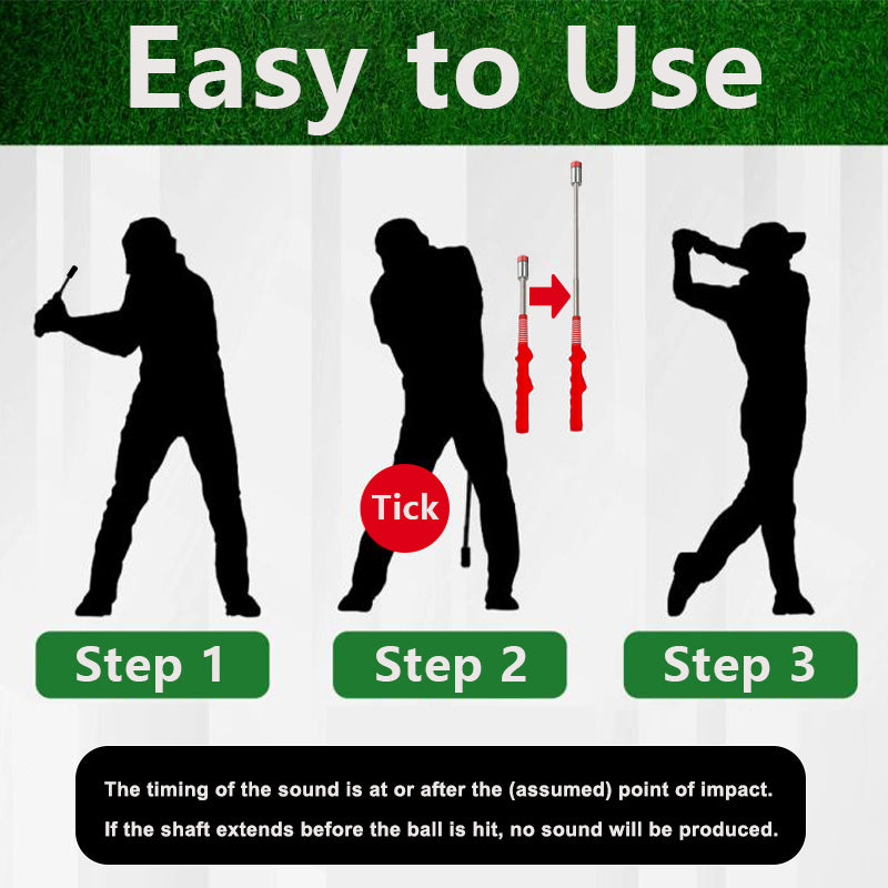 Golf Swing Trainer Aid with Metal Adjustable Head