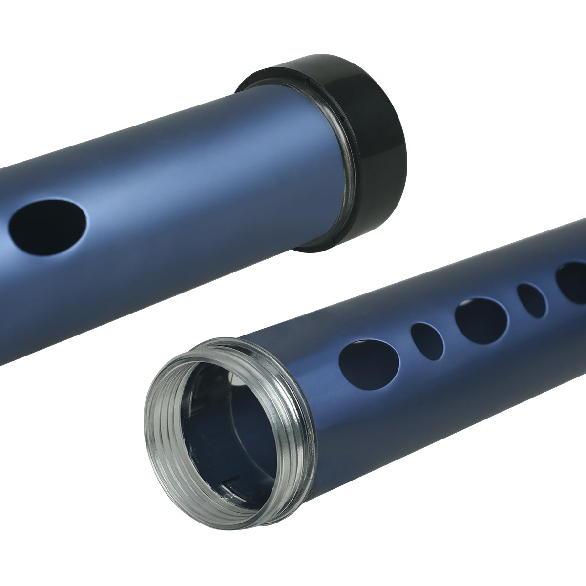 Golf Ball Retriever Tube 2 Sections Aluminium Alloy with Metal Hooks