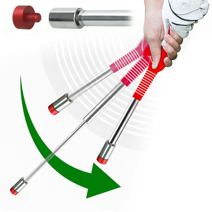 Golf Swing Trainer Aid with Metal Adjustable Head