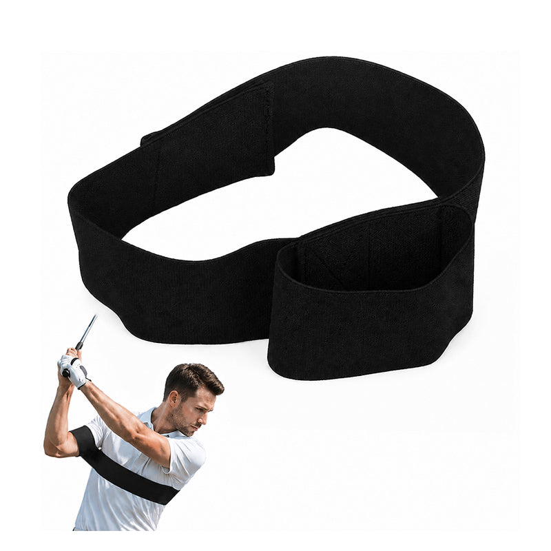 Golf Swing Training Aid Arm Band - Elastic Posture Correction Strap for Swing Consistency & Tempo