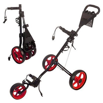 Golf Push Cart 3 Wheel Trolley