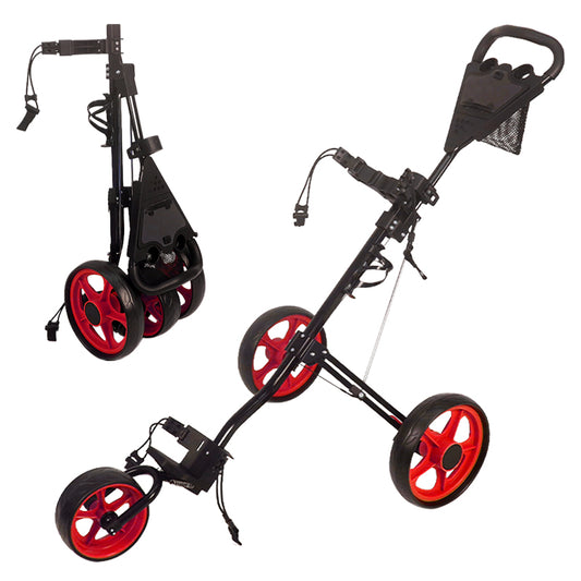 Golf Push Cart 3 Wheel Trolley
