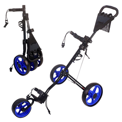 Golf Push Cart 3 Wheel Trolley
