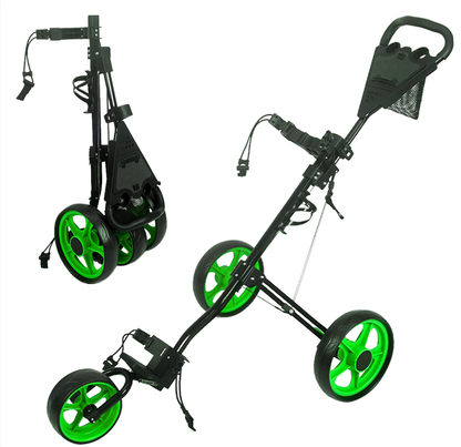 Golf Push Cart 3 Wheel Trolley