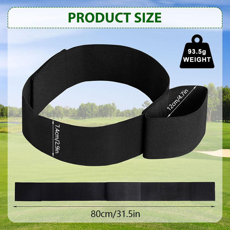 Golf Swing Training Aid Arm Band - Elastic Posture Correction Strap for Swing Consistency & Tempo