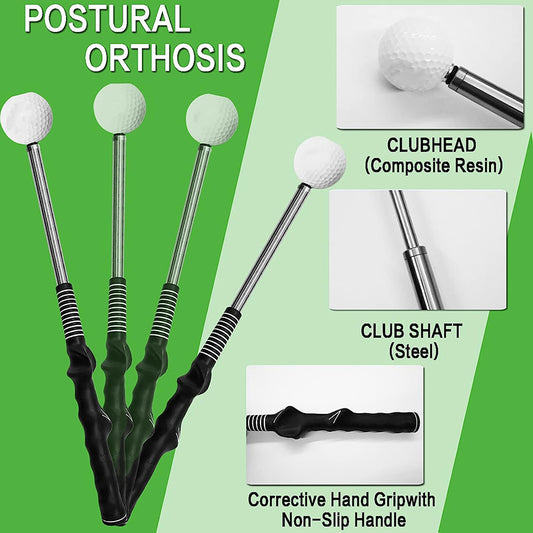 Golf Swing Trainer Aid with Click Feedback