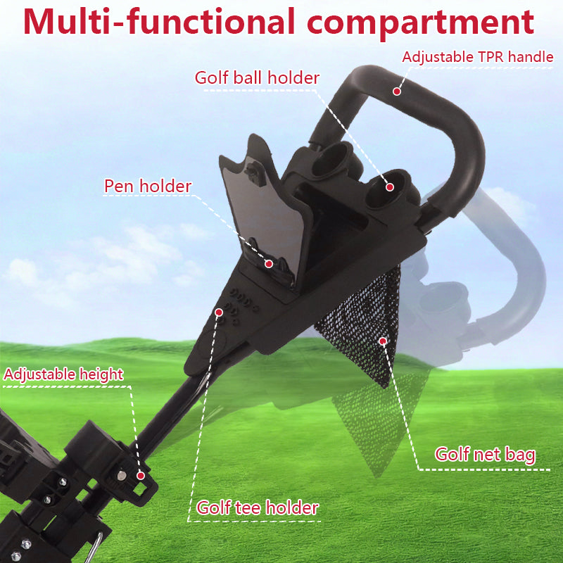 Golf Push Cart 3 Wheel Trolley