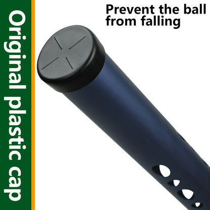 Golf Ball Retriever Tube 2 Sections Aluminium Alloy with Metal Hooks