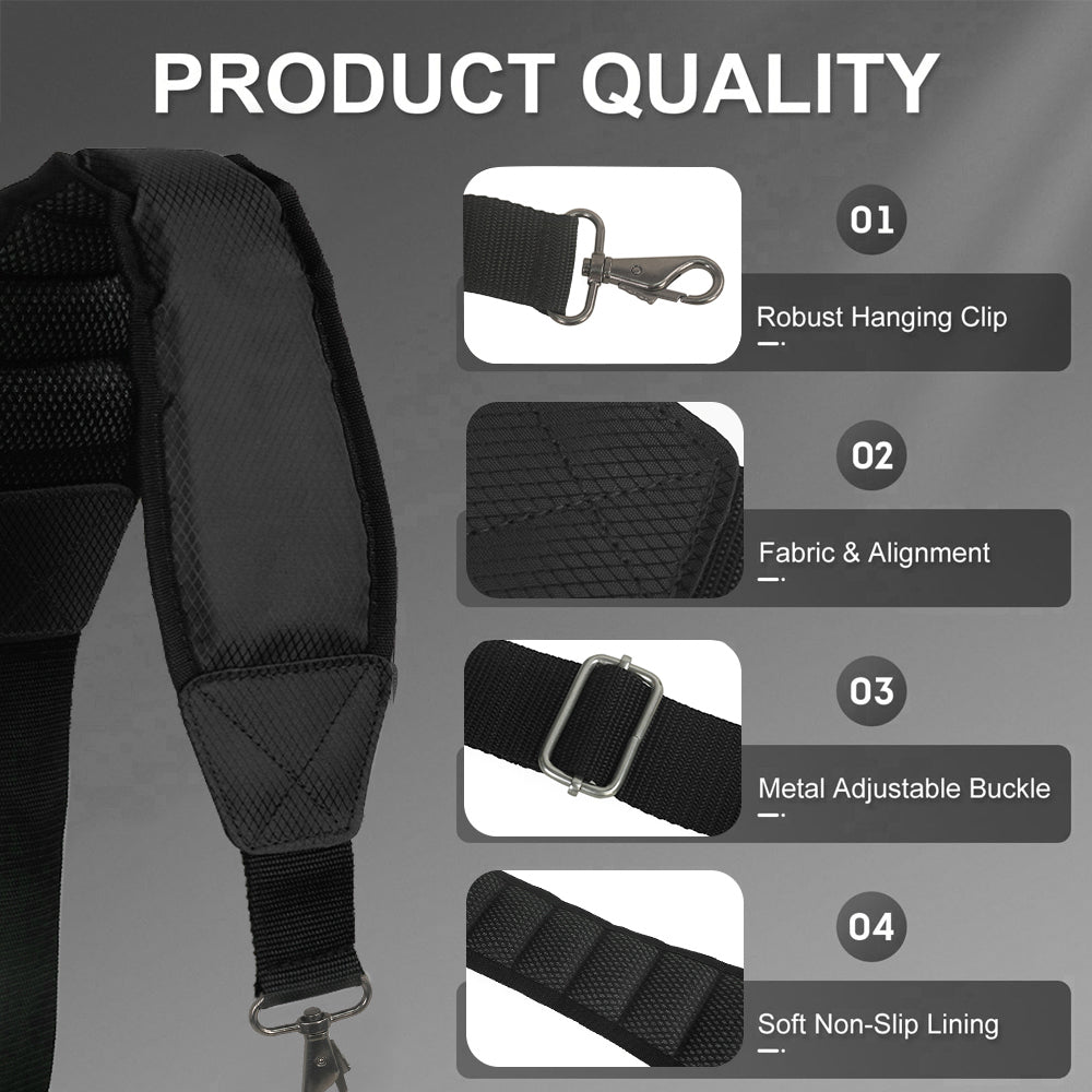 Golf Bag Shoulder Strap Adjustable Single Padded