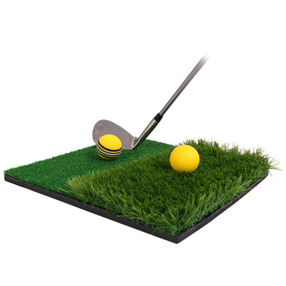 Dual-Turf Golf Practice Mat Set (30x30cm) – All Accessories Included