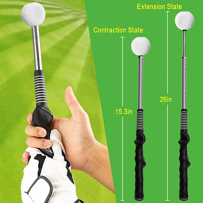 Golf Swing Trainer Aid with Click Feedback