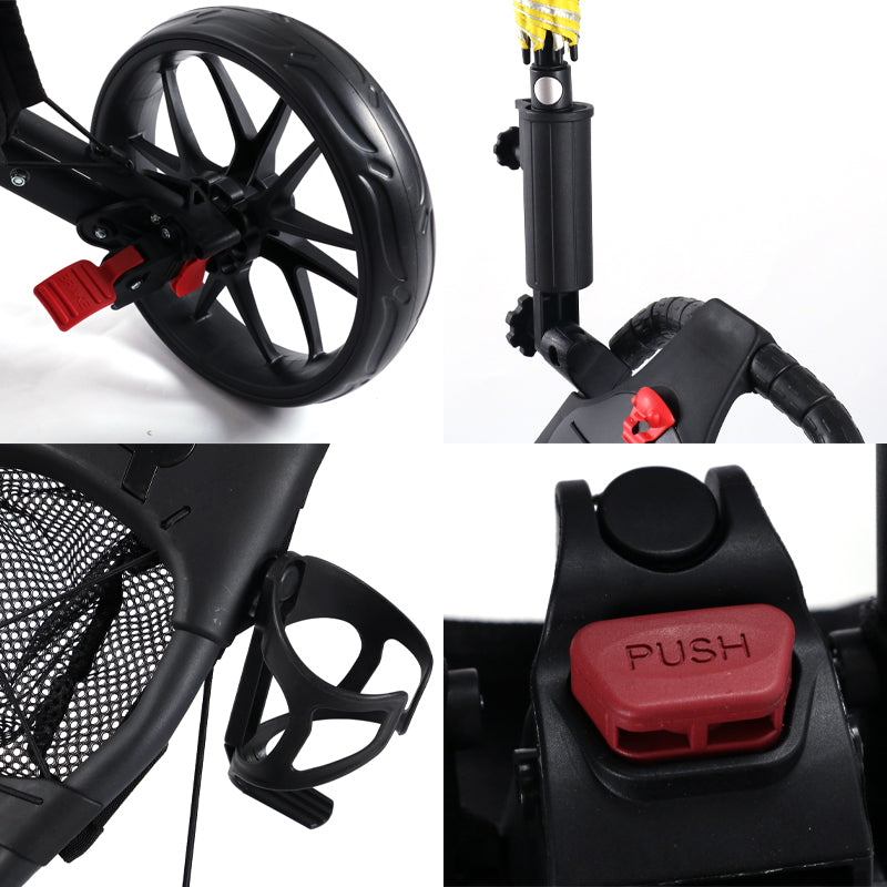 3 Wheel Golf Push Cart X006
