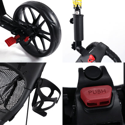 3 Wheel Golf Push Cart X006
