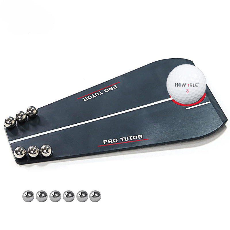 Golf Putting Trainer Aid with 6 Small Steel Balls