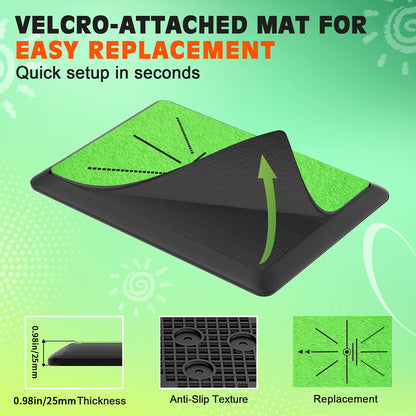 Golf Hitting Mat for Swing Path Feedback Detection Batting Training
