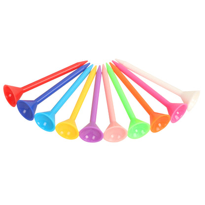 Plastic Golf Tees Larger Cup Mixed Color 3-1/4" 20 Pack