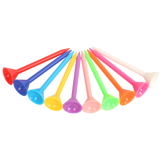 Plastic Golf Tees Larger Cup Mixed Color 3-1/4" 20 Pack