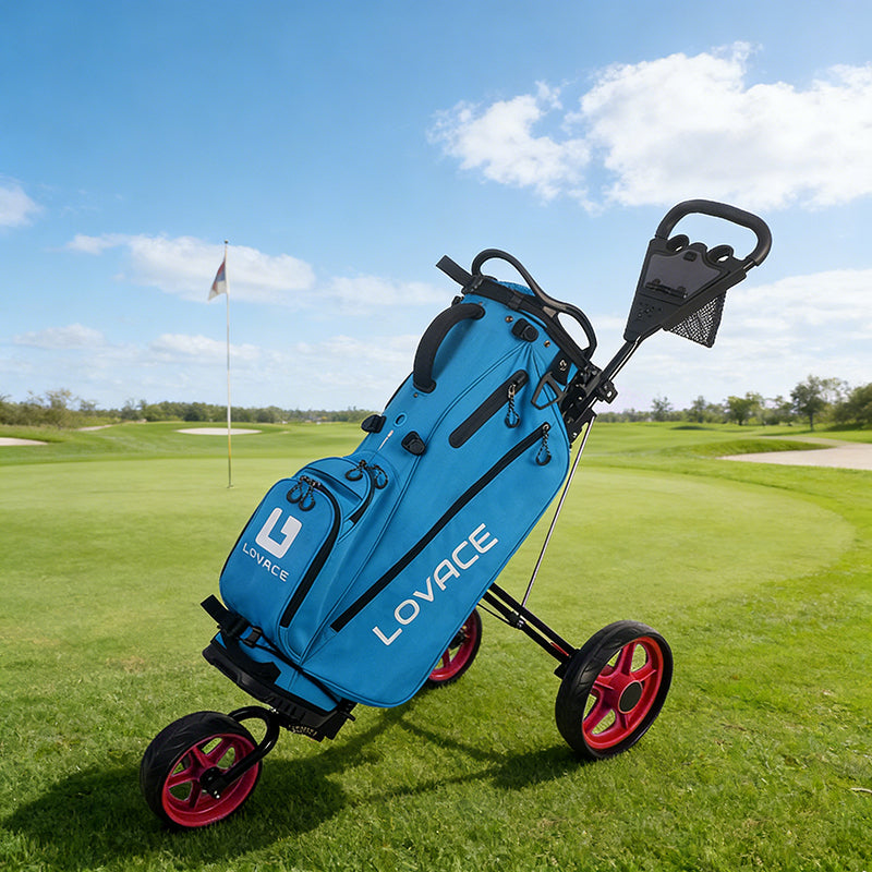 Golf Push Cart 3 Wheel Trolley