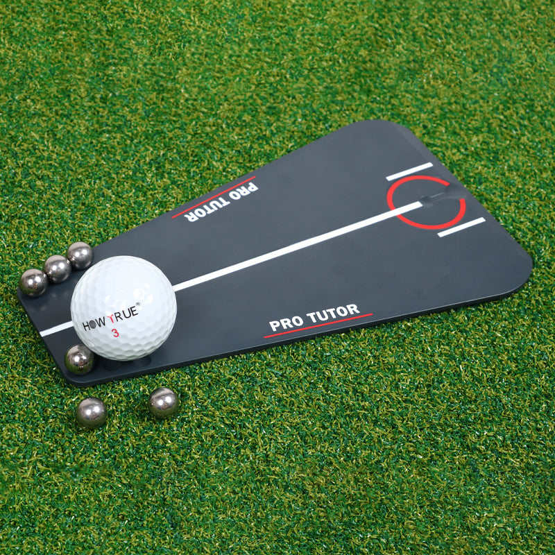 Golf Putting Trainer Aid with 6 Small Steel Balls