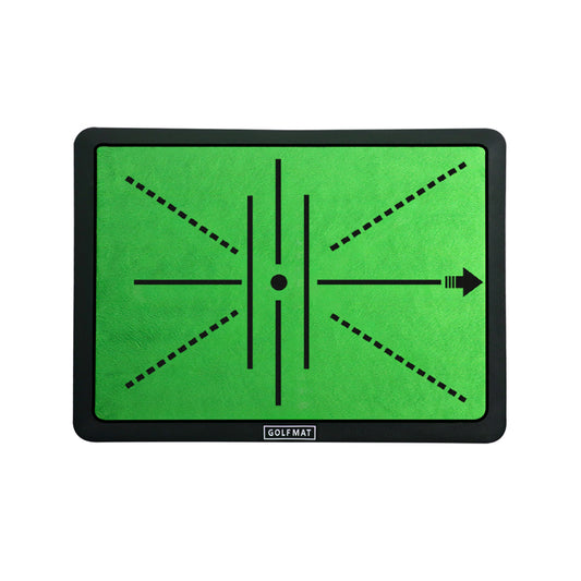 Golf Hitting Mat with Velvet Surface & Alignment Lines, Anti-Slip Rubber Base, Indoor/Outdoor Practice