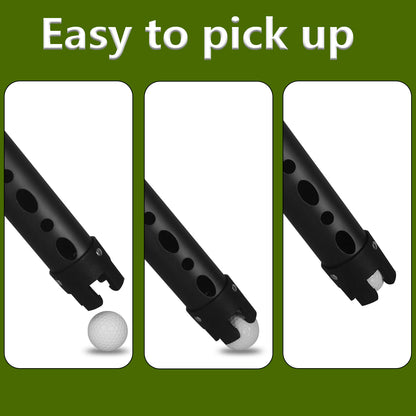 Golf Ball Picker Tube 2 Sections Aluminium Alloy  with Plastic Hooks