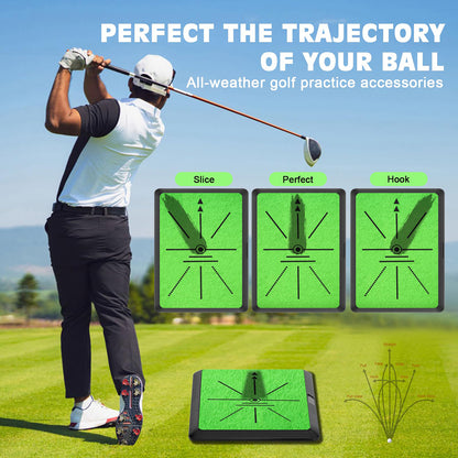 Golf Hitting Mat for Swing Path Feedback Detection Batting Training