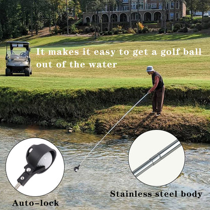Stainless steel Telescopic Extendable Golf Ball Retriever