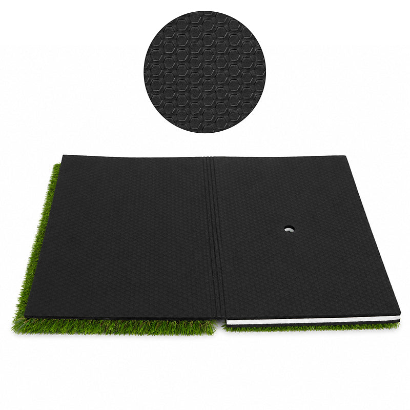 Golf Hitting Mat High-Elasticity Artificial Turf Mat, Portable Golf Swing Training Mat