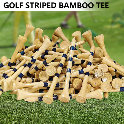 Natrual Wooden Golf Tees 100 Pack 3-1/4"