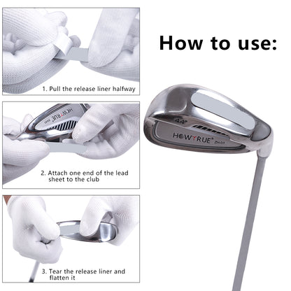 Golf Club Weighted Lead Tape 50pcs
