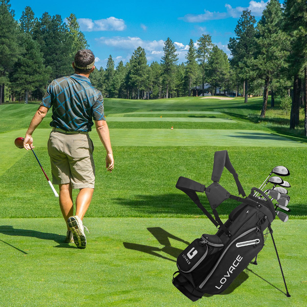 14 Way Lightweight Golf Club Stand Bag