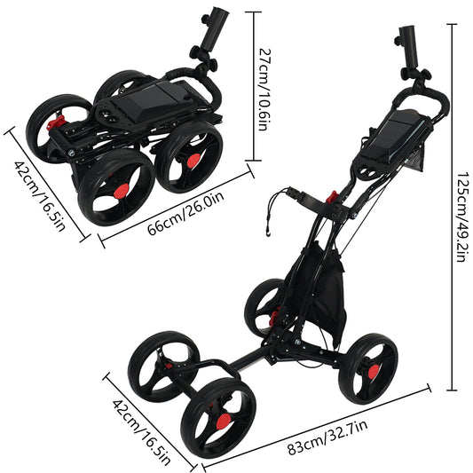 Golf Push Cart 4 Wheel X003