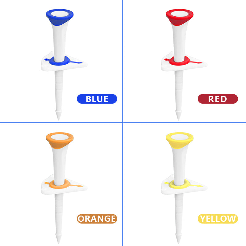 Plastic Golf Tee Adjustable 4 Pack 3.1"