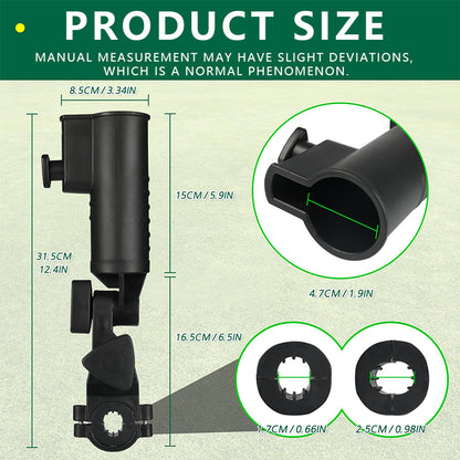 Multi-functional Umbrella Holder for Golf Cart