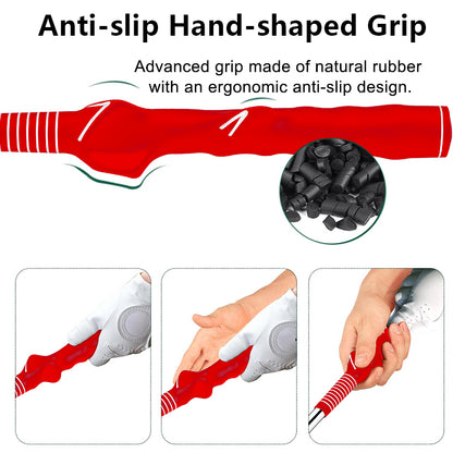 Golf Swing Trainer Aid with Metal Adjustable Head