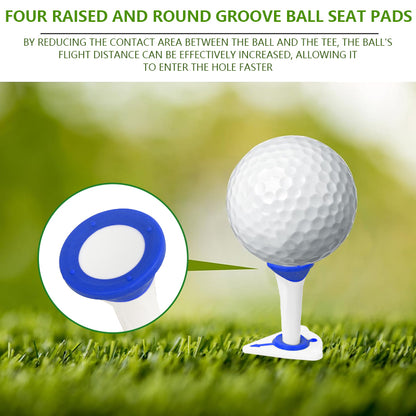 Plastic Golf Tee Adjustable 4 Pack 3.1"