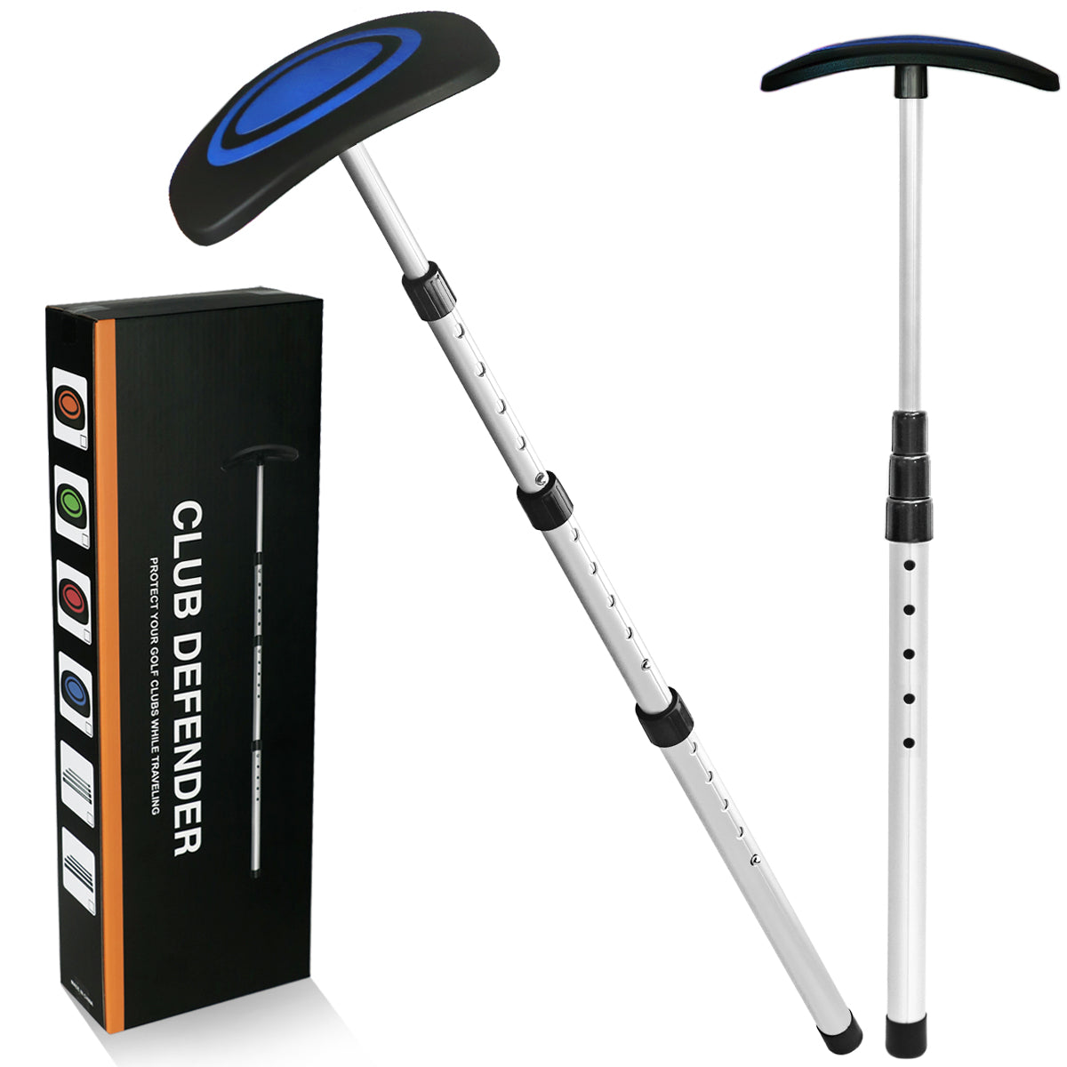 Golf Club Bag Portable Support System Pole