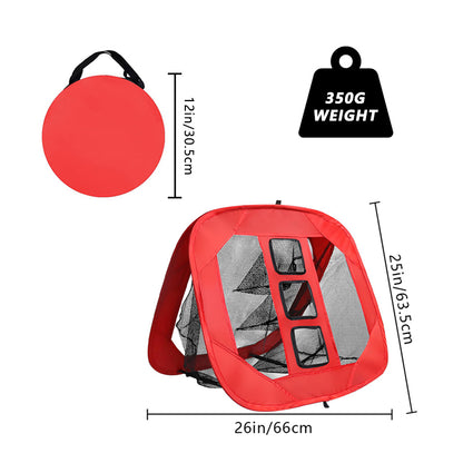 Square Golf Practice Net Multiple Chipping Targets