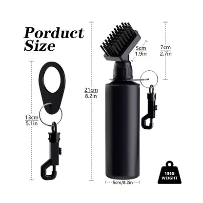 Larger Capacity Golf Clean Brush with Water Various Retractable Clip