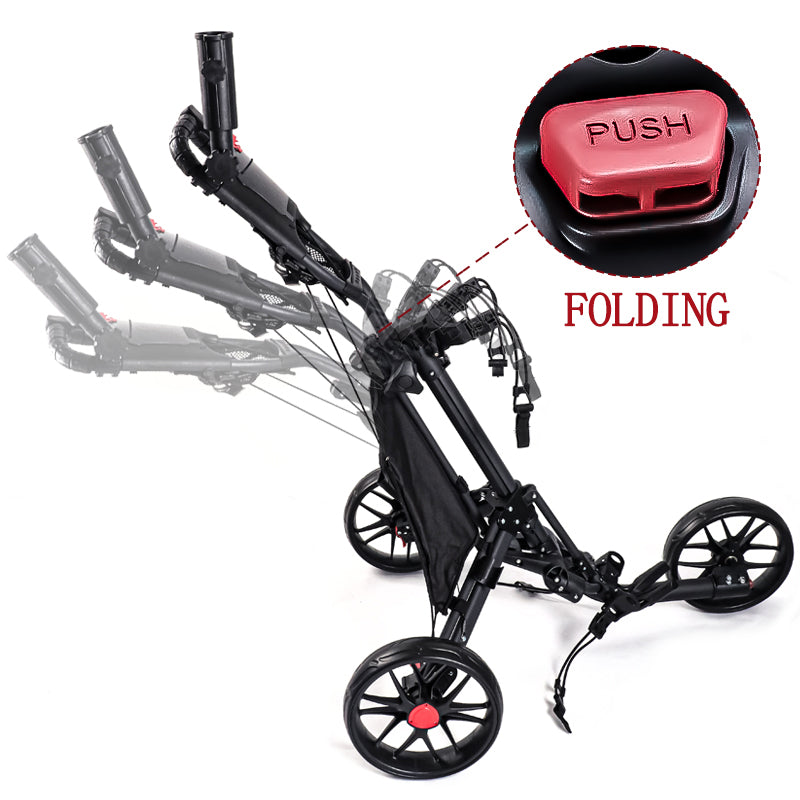 3 Wheel Golf Push Cart X006
