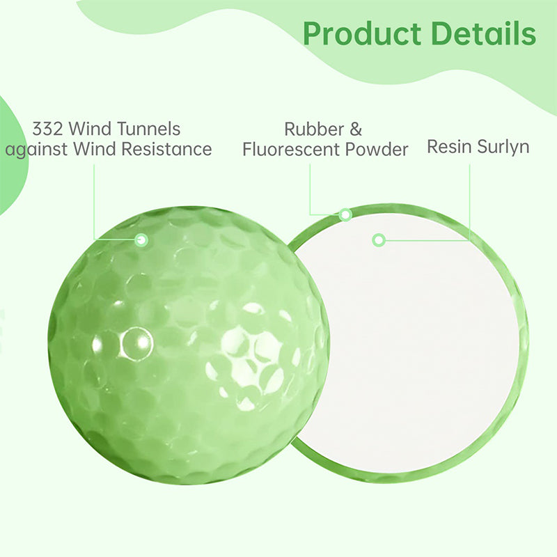 Fluorescent Golf Ball for Night Sports